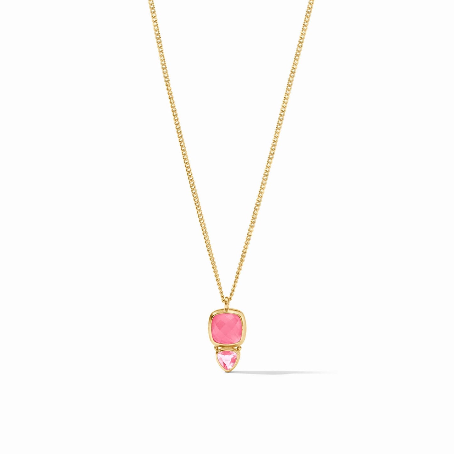 Aquitaine Duo Delicate Necklace - Peony Pink