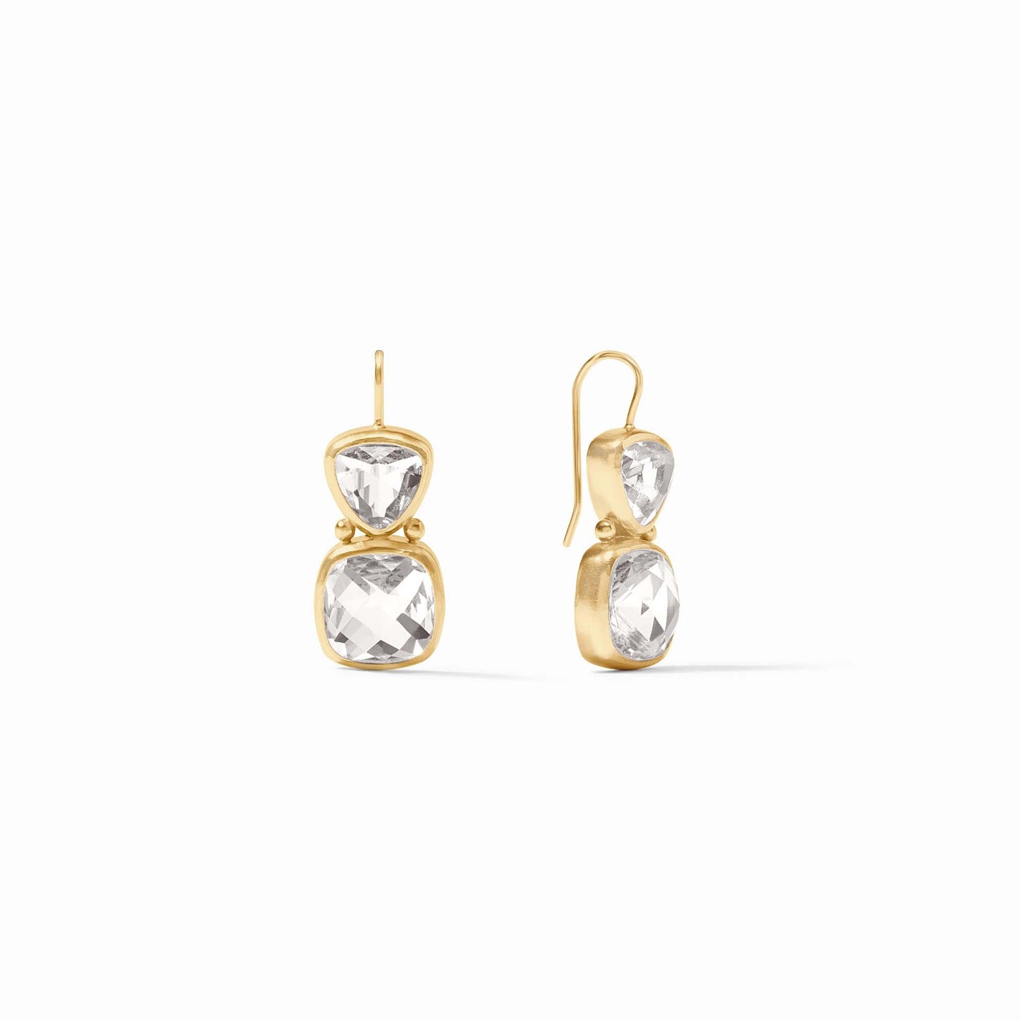 Aquitaine Earring Clear Crystal - Muse Shoe Studio