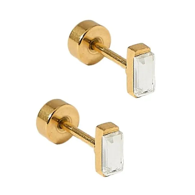 Amber Micro Screwback Stud