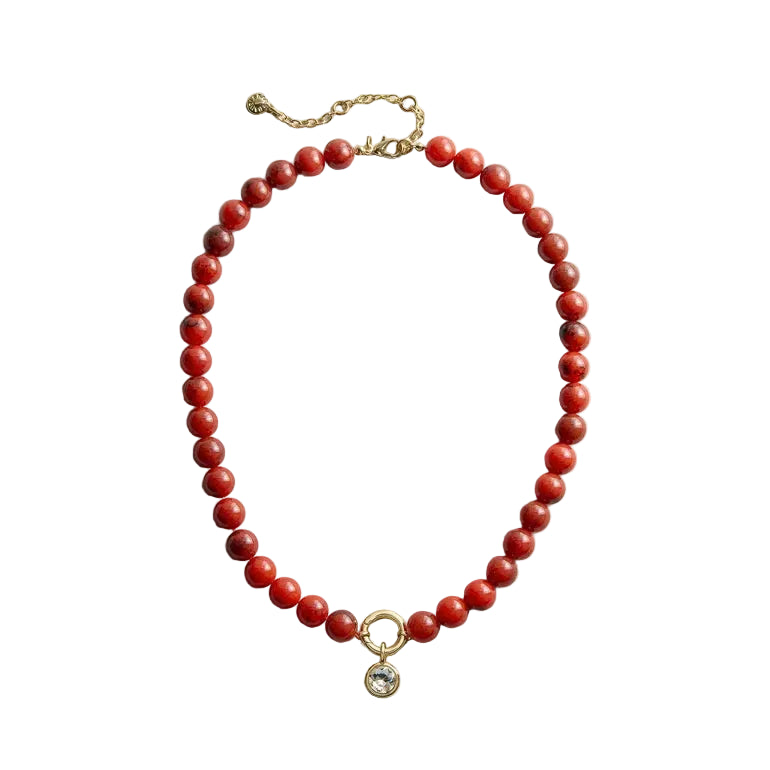 Janette Beaded Ring Necklace