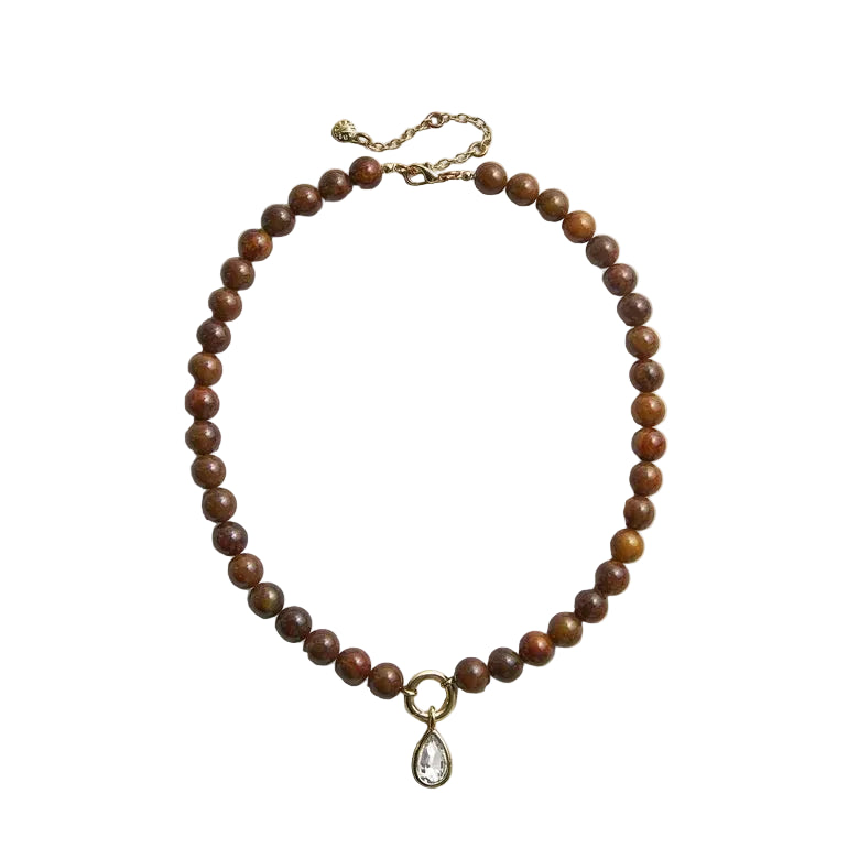 Janette Beaded Ring Necklace