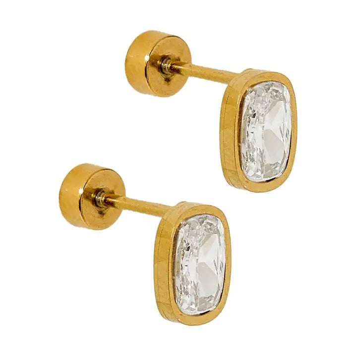 Screwback Stud - Kay Gold