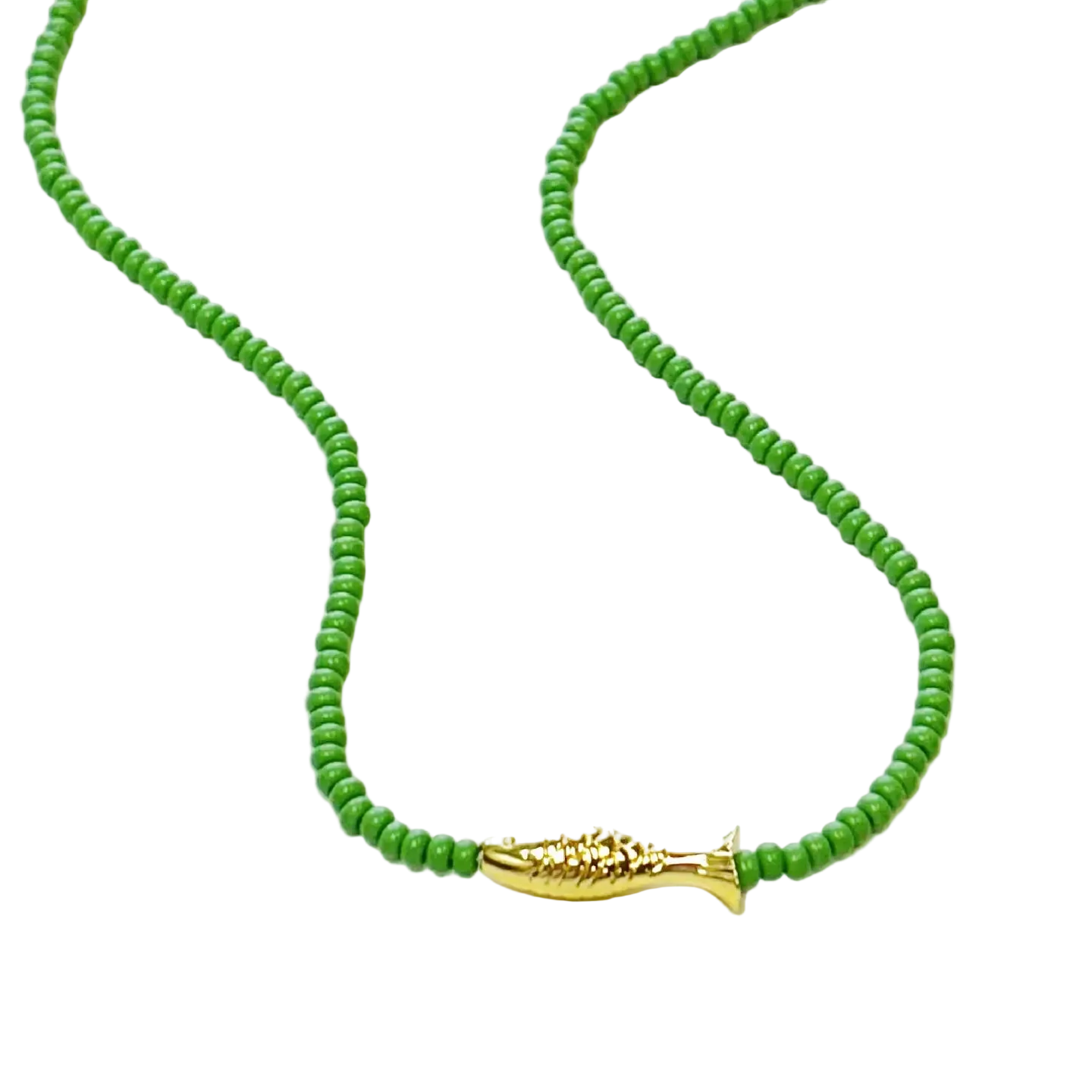 Lucky Fish Beaded Necklace
