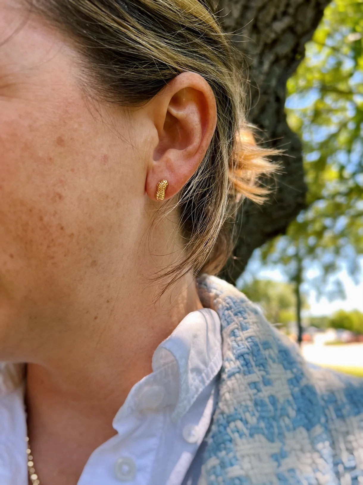 Peanut Stud Earrings