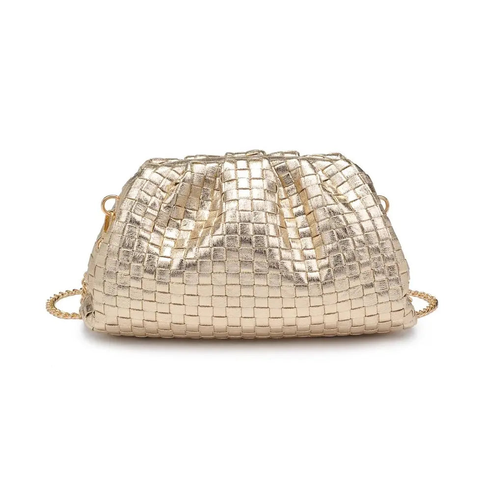 Tate Woven Frame Clutch