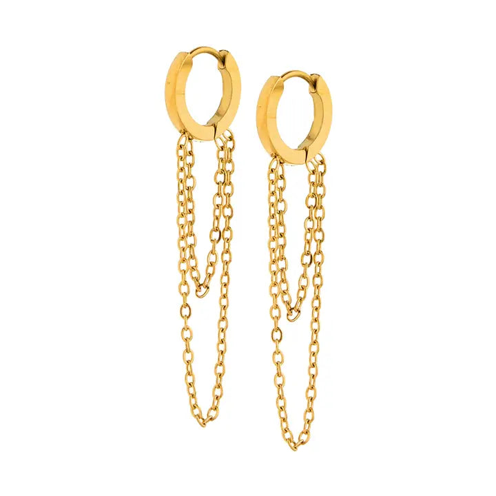 Huggie Earrings - Gwen Gold