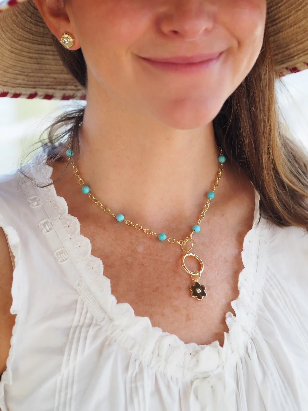 Turquoise Thick Cable Chain