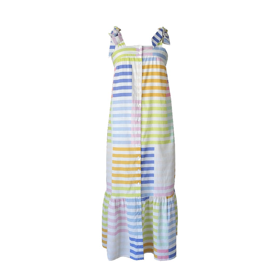 Colorful Stripe Positano Dress