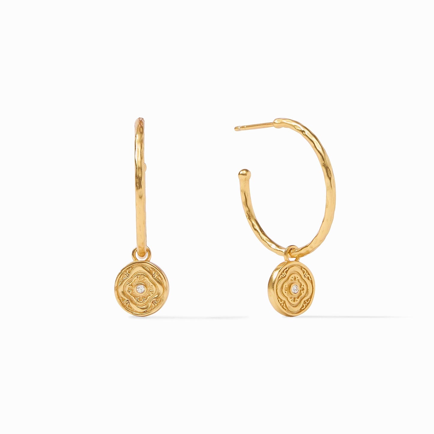 Load image into Gallery viewer, Astor Hoop &amp;amp; Charm Earring - Muse Shoe Studio
