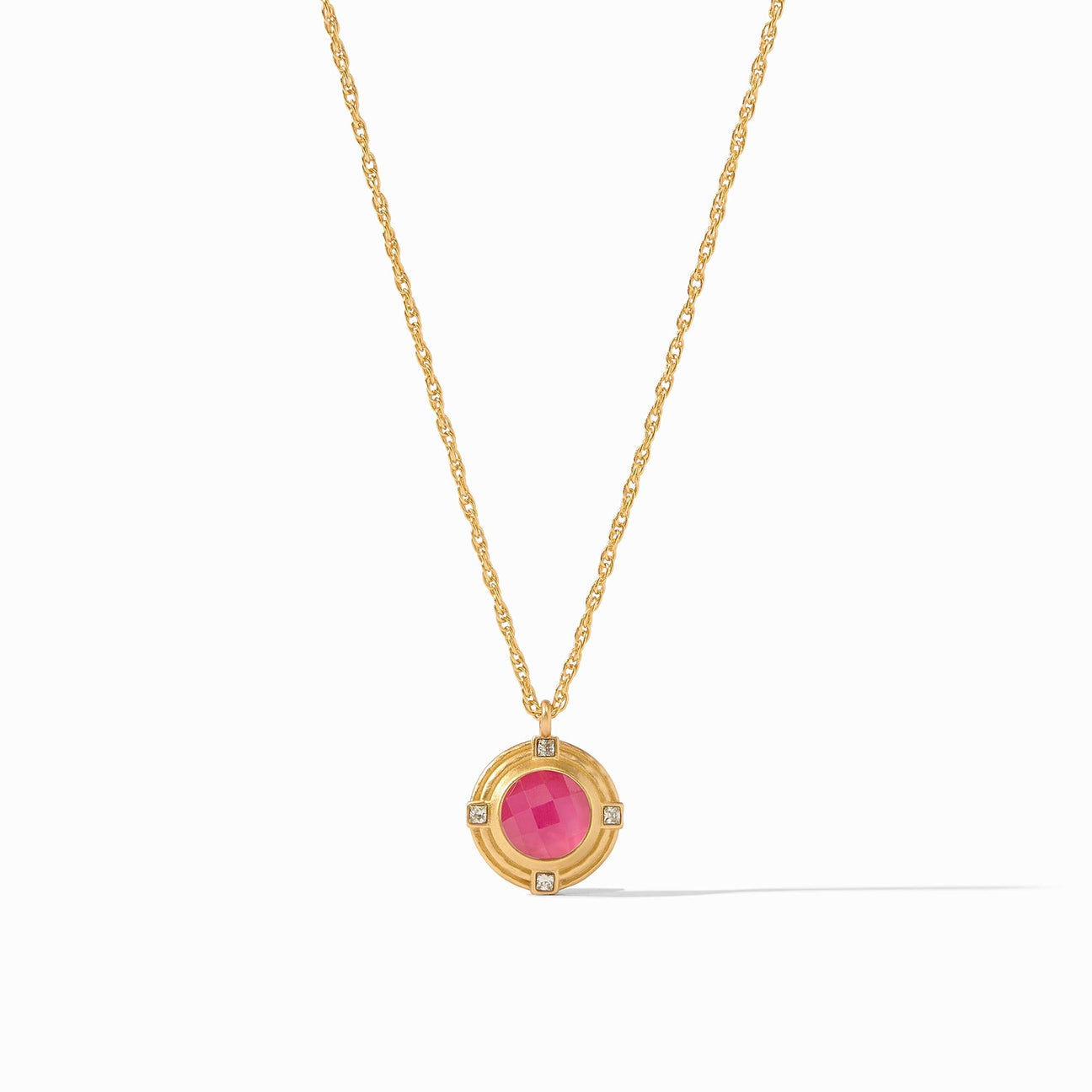 TUDOR DELICATE NECKLACE-IRIDESCENT RASPBERRY