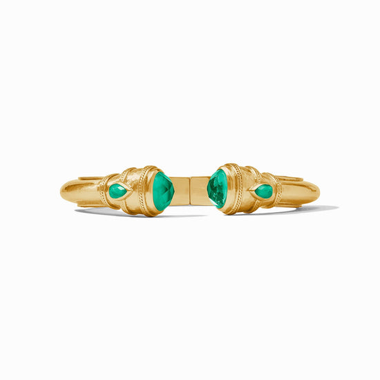 Cannes Demi Cuff - Emerald Green