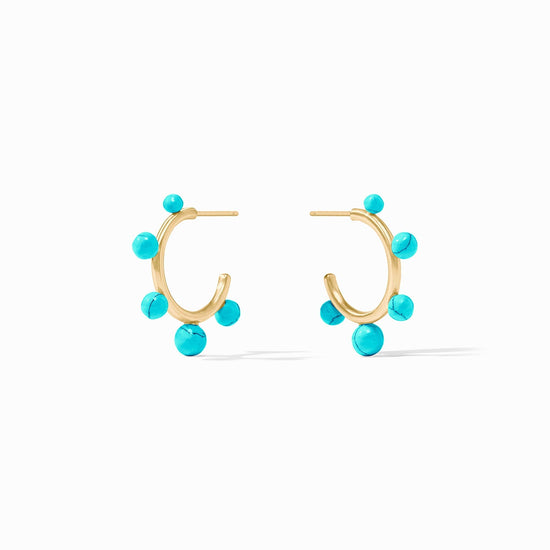 Hydra Stone Hoop - Turquoise (Small)