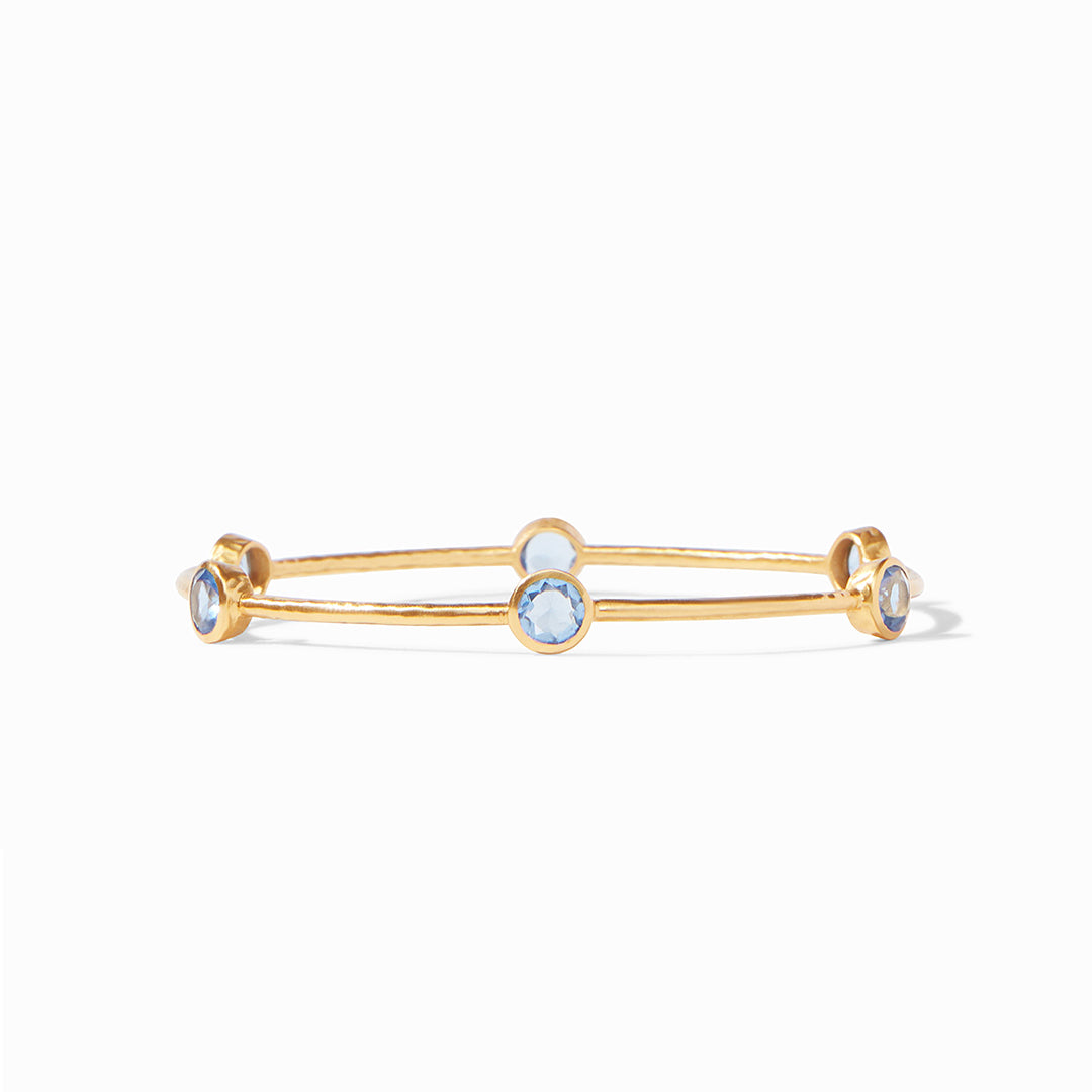 Load image into Gallery viewer, Milano Bangle Chalcedony Blue (Medium)
