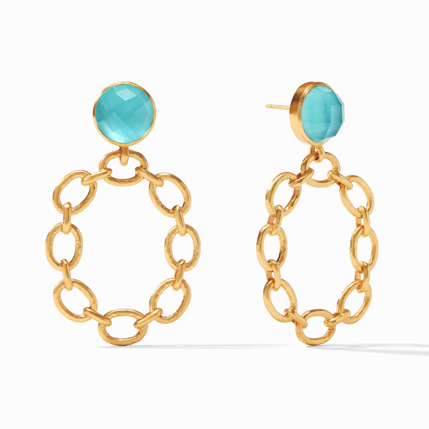 Load image into Gallery viewer, Palermo Statement Earring Bahamian Blue - Muse Shoe Studio
