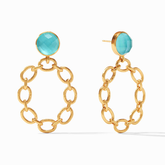 Palermo Statement Earring Bahamian Blue