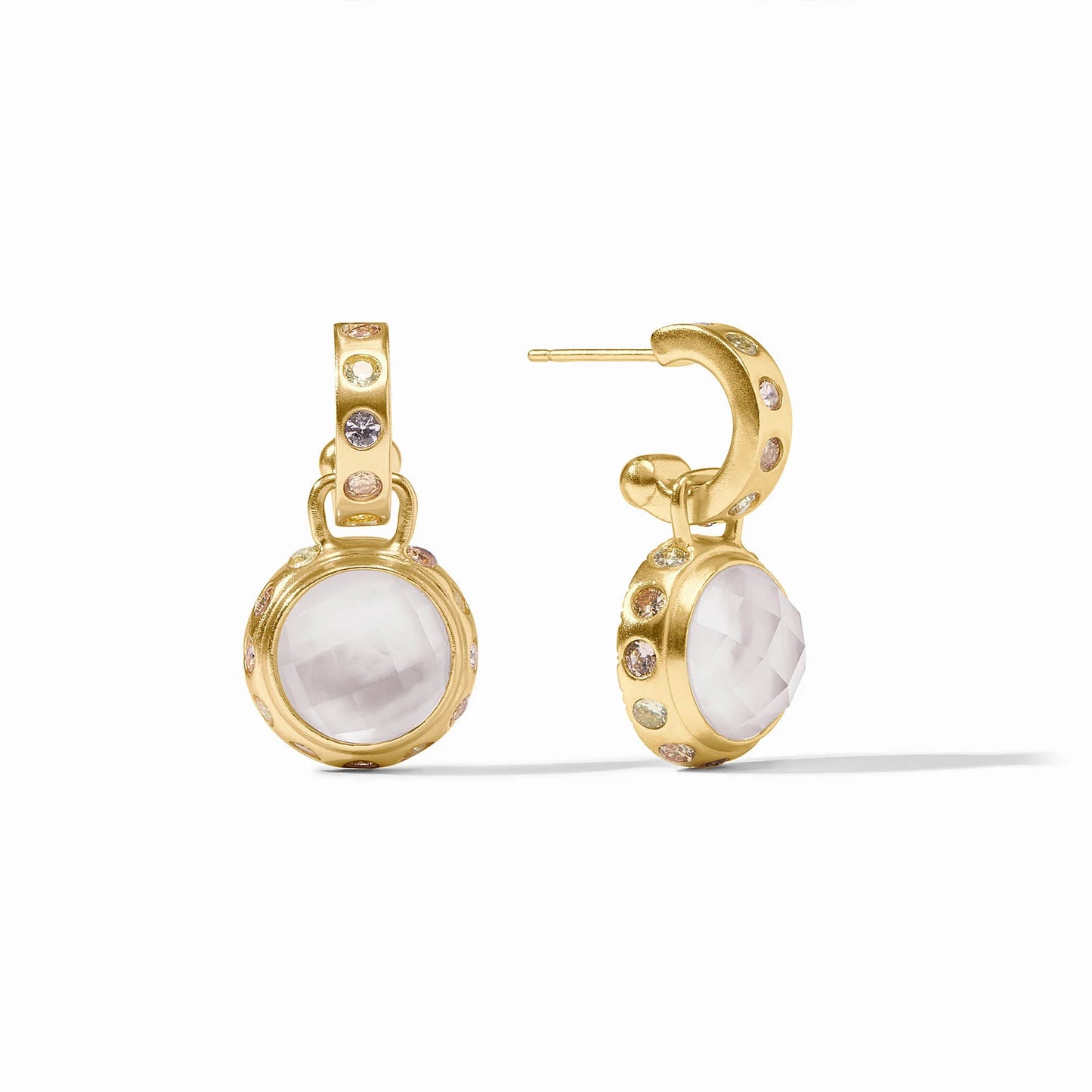 Rainbow Hoop & Charm Earring