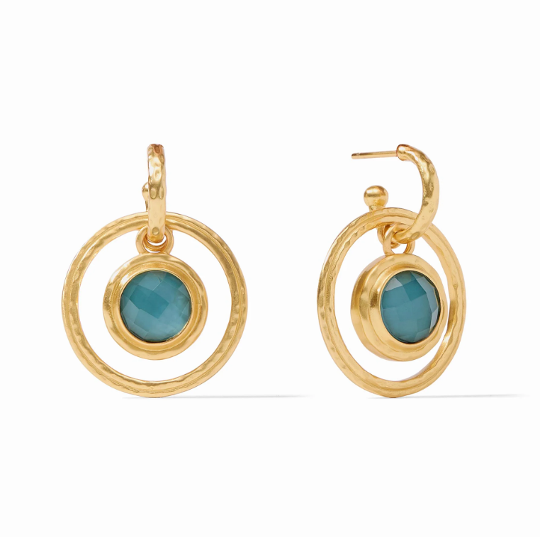 Load image into Gallery viewer, Astor 6-in-1 Earring Peacock Blue - Muse Shoe Studio
