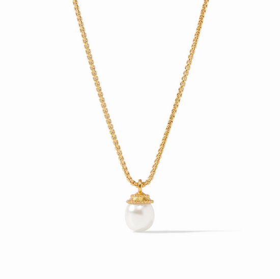 Load image into Gallery viewer, Noel Solitaire Necklace Pearl
