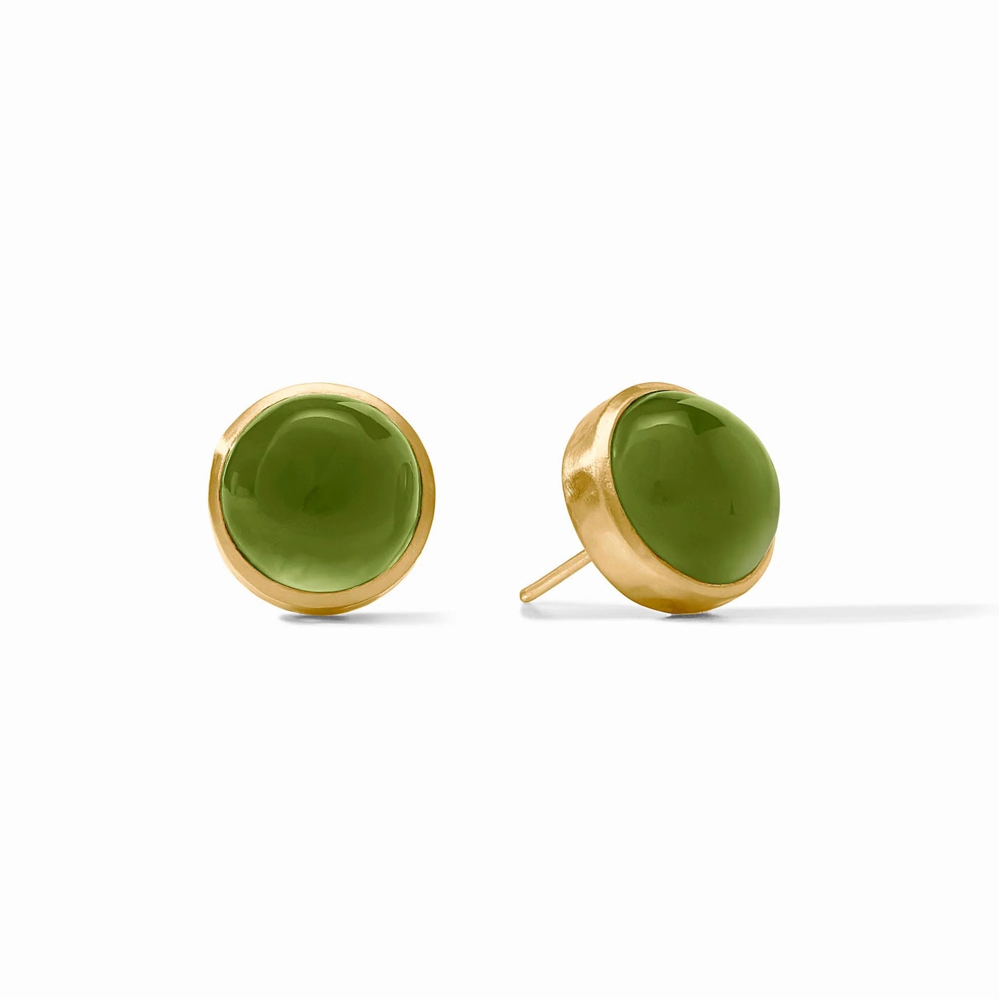 Solara Stone Stud - Palmetto Green