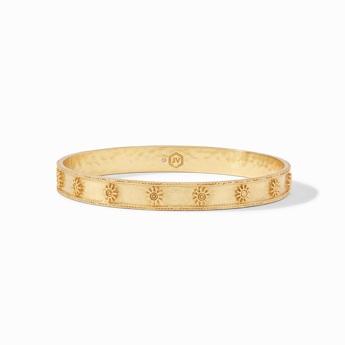Load image into Gallery viewer, Soleil Stacking Bangle Gold (Medium) - Muse Shoe Studio
