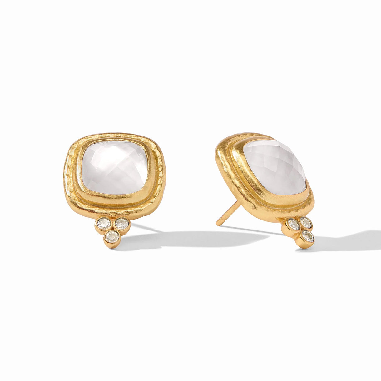 TUDOR STATEMENT EARRING IRIDESCENT RASPBERRY main image 1