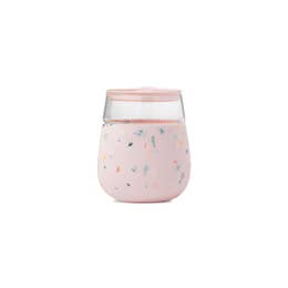 Wine & Drink Glass Cup with Silicone Wrap - Terrazzo - Muse Shoe Studio