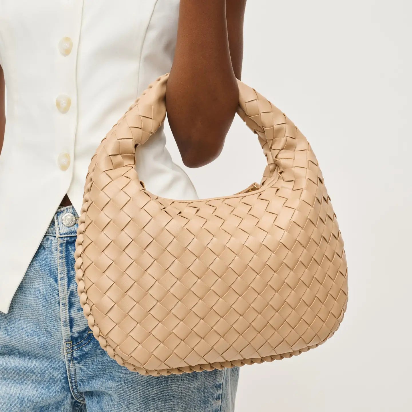 Wendy Woven Shoulder Bag