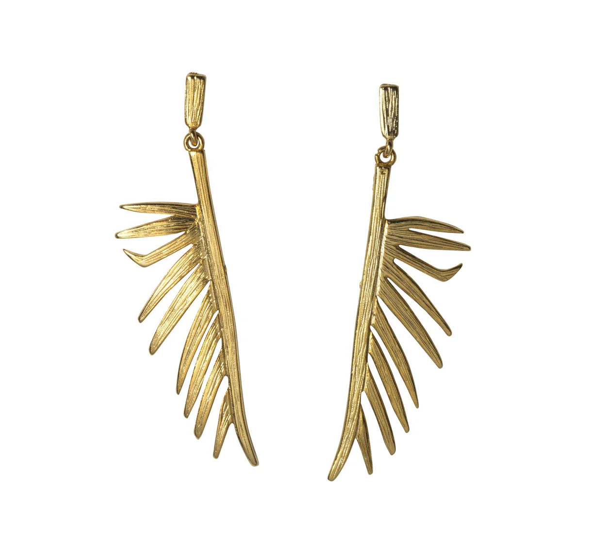Split Palmetto Frond Earrings