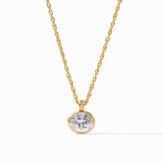 Load image into Gallery viewer, Antonia Solitaire Necklace CZ - Muse Shoe Studio
