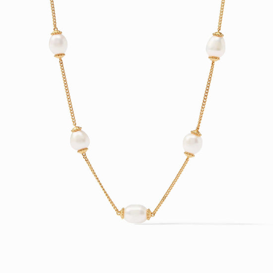 Load image into Gallery viewer, Flora Delicate Necklace Pearl
