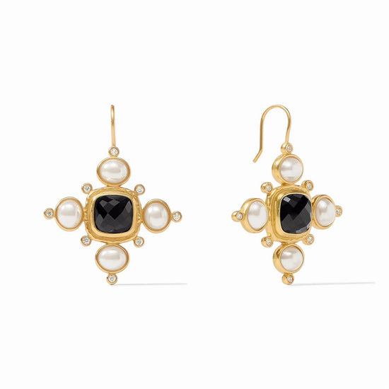 Tudor Earring Obsidian Black